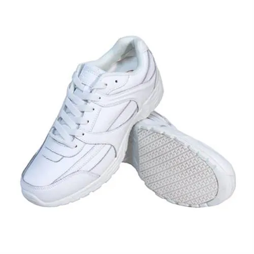 Genuine Grip Footwear- 1115 Women's Athletic Slip-Resistant Rubber White Shoe